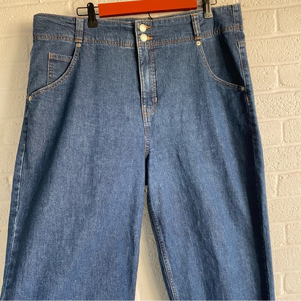 BANANA REPUBLIC BLUE JEANS 33 ULTRA HIGH-RISE STRAIGHT LEG CLASSIC DENIM SIZE 33 - Picture 8 of 14